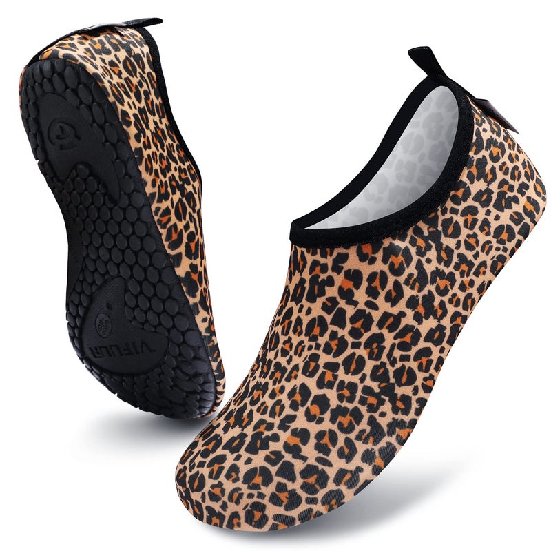 VIFUUR Water Sports Unisex Shoes Leopard Orange - 7.5-8.5 W US / 6-7 M US (38-39) - Image 3